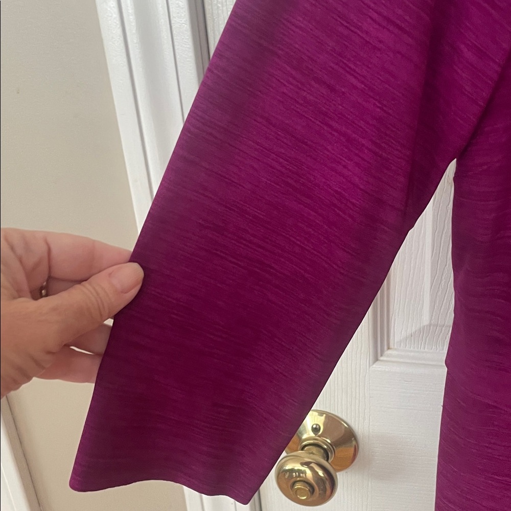Tahari Magenta Long Sleeve Dress - Picture 6 of 11